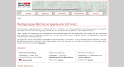 Desktop Screenshot of betriebsingenieur.ch